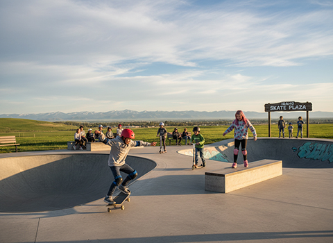 Skateboarding